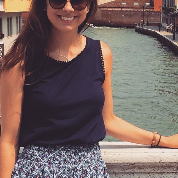 LOFT Tops - LOFT Outlet Blue Tank